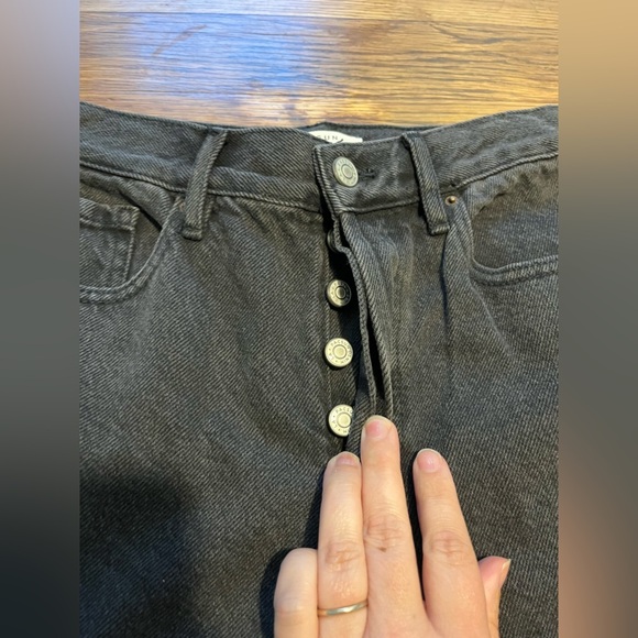 PacSun Black Straight Dad Jeans Timeless Style Size 25 - Picture 7 of 11